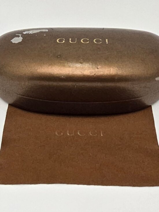 *SOLD* Gucci GG2782/S Gold Frame Brown Gradient Lens Semi-Rimless Sunglasses - Picture 2 of 15
